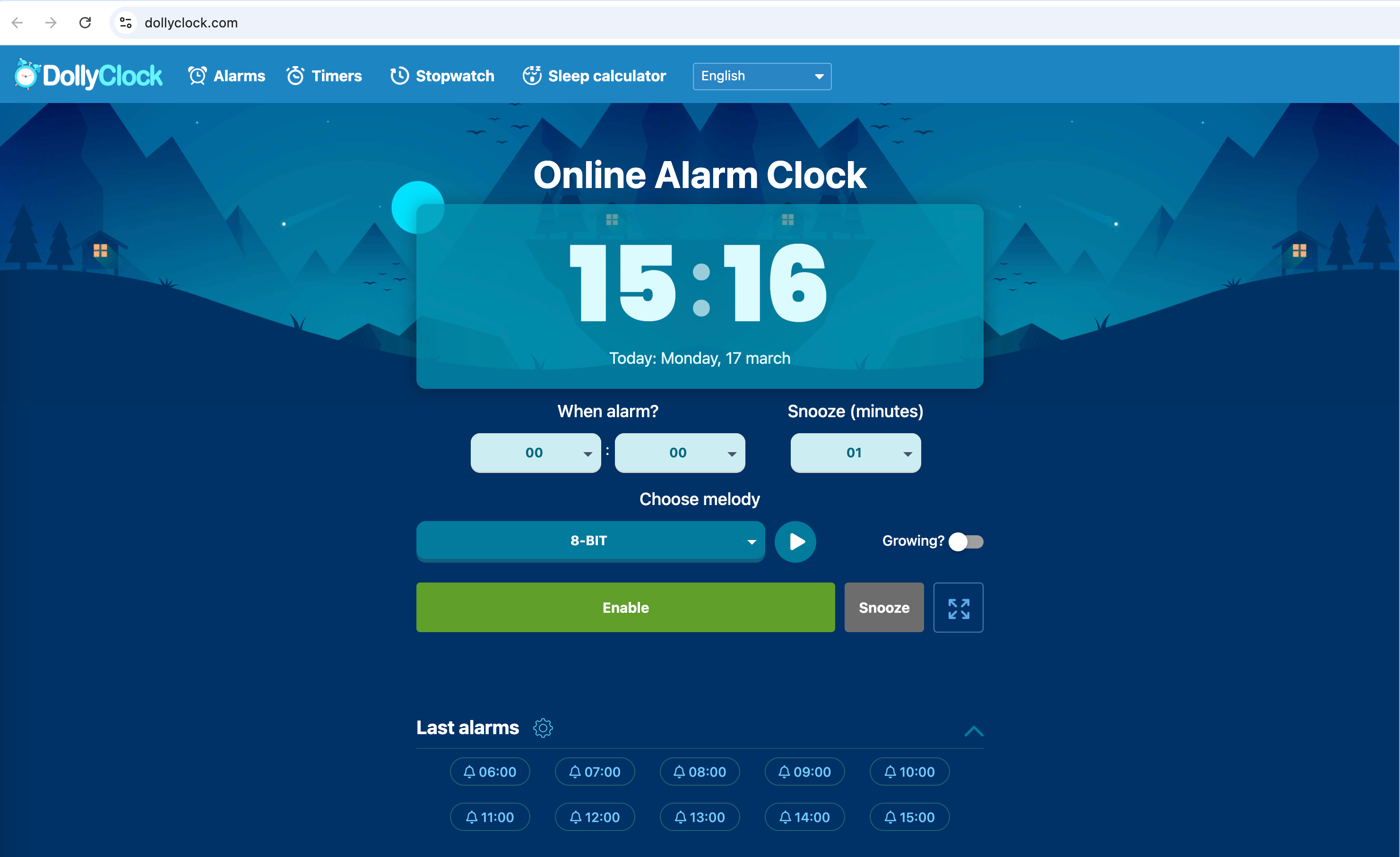 【2025.3.17案例拆解】https://dollyclock.com/